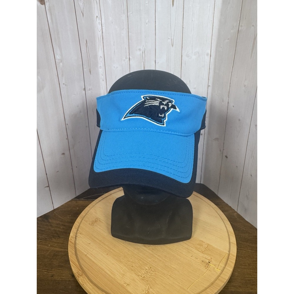 Carolina Panthers Vintage Reebok Visor Hat‎ Black Teal One Size EUC   NFL